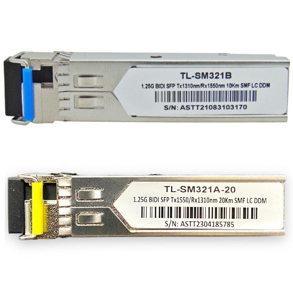 Módulos Gbic Sfp Bi-Direcional Wdm1000 Tl-Sm321A-20 + Sm321B