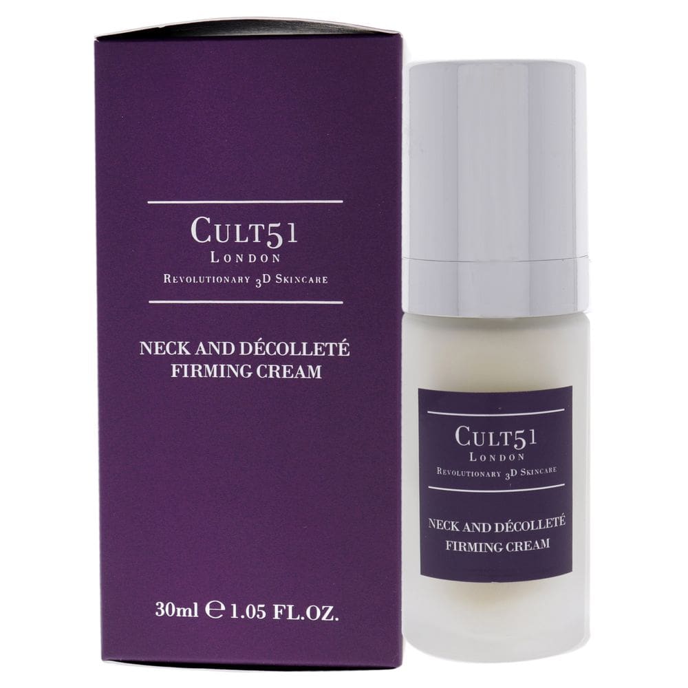 Creme firmador para cuidados com a pele, pescoço e decote Cult51, 30 ml, unissex