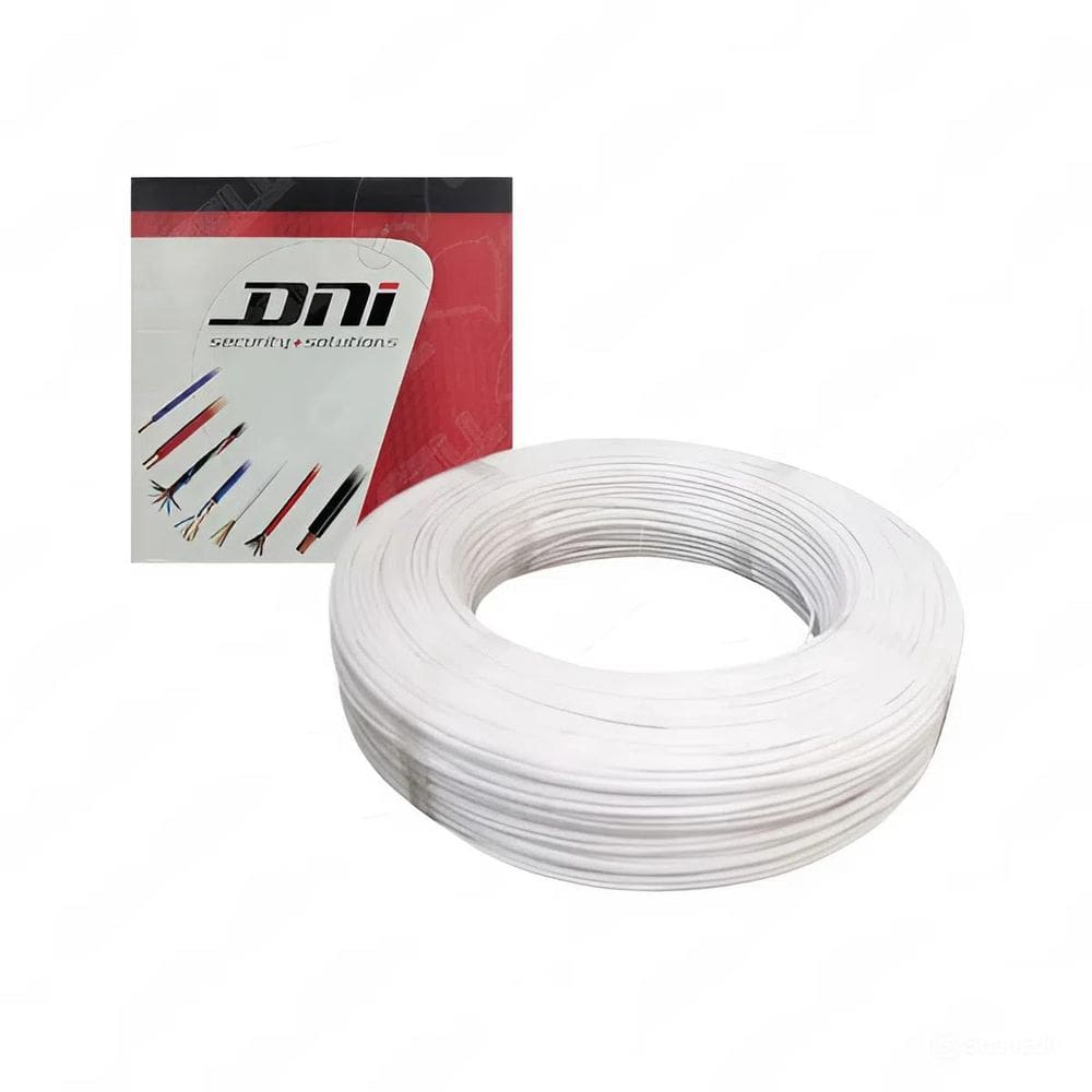 Cabo Para Alarmes 5 Pares Branco 10X40 100Mt Dni 100% Cobre