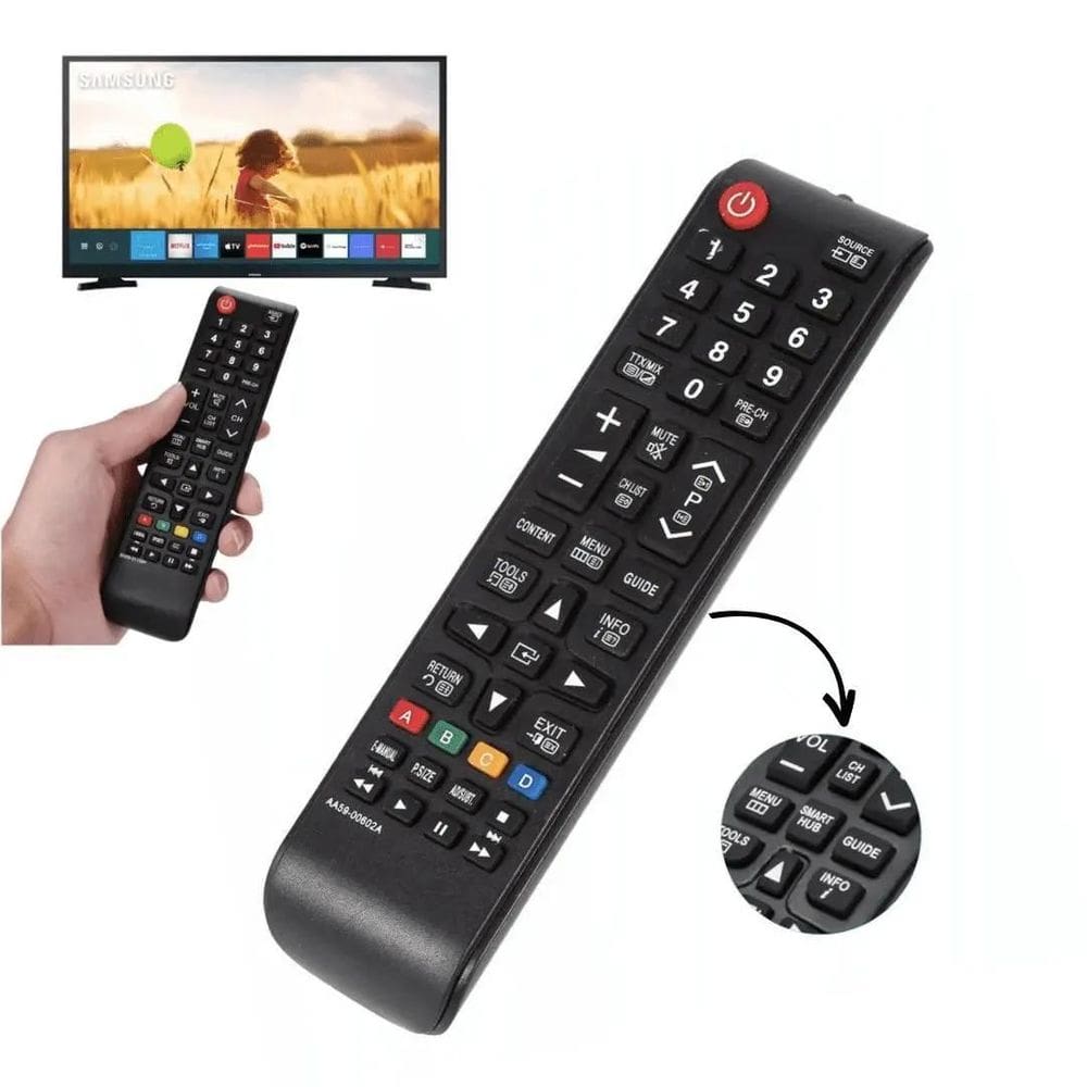 Super Controle Tvsmart Samsung Un32 Un40 Un43 Un48 Un50 Un55