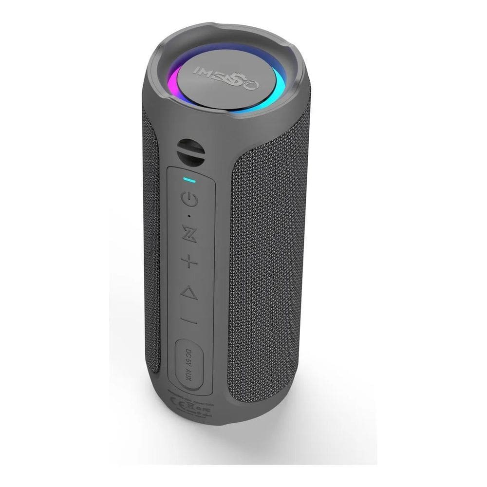 Caixa De Som Imenso X04 Bluetooth 30W Ipx6 Rgb Cinza 4000Mah