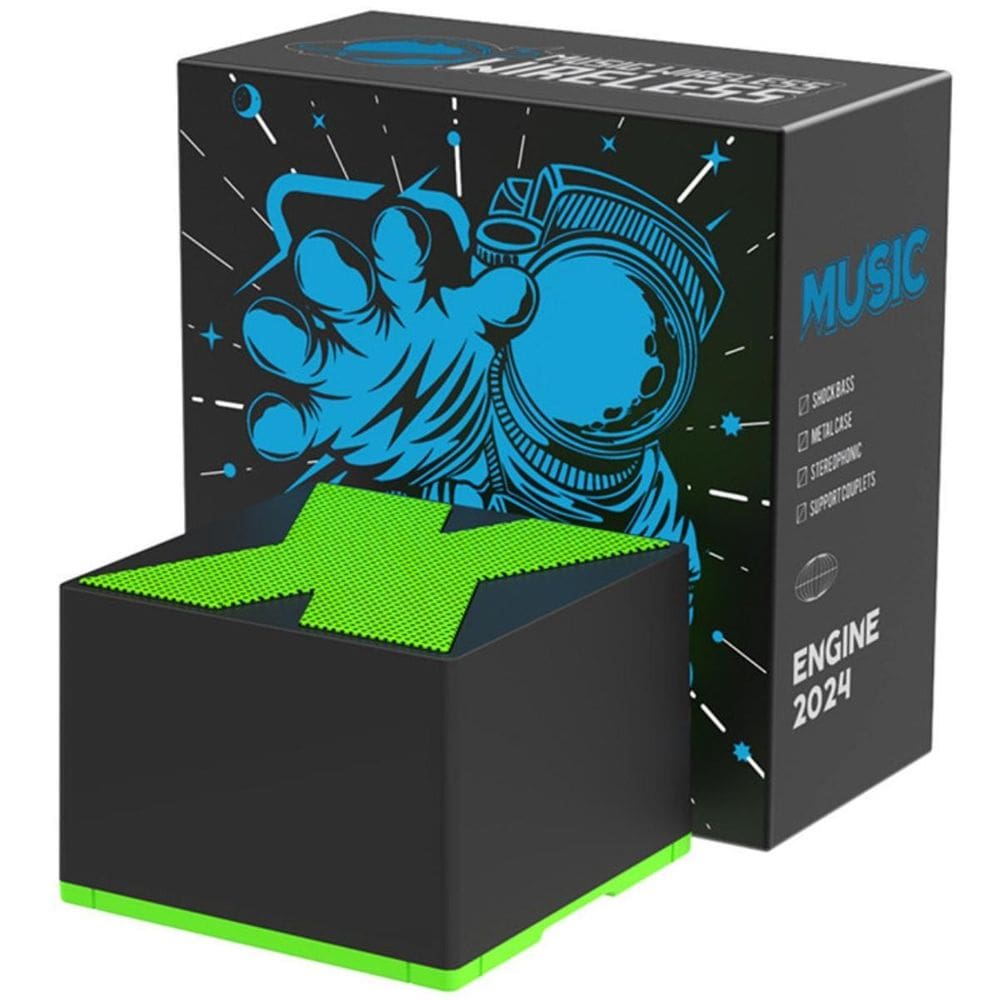 Caixinha Som Astronauta Durável Destaque E Apelo Ao