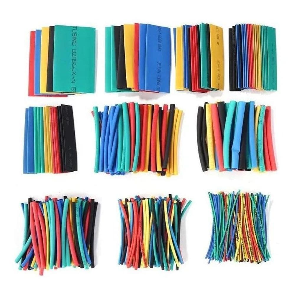 2X Kit 265 Espaguete Tubo Termo Retratil Macarrão Isolante F