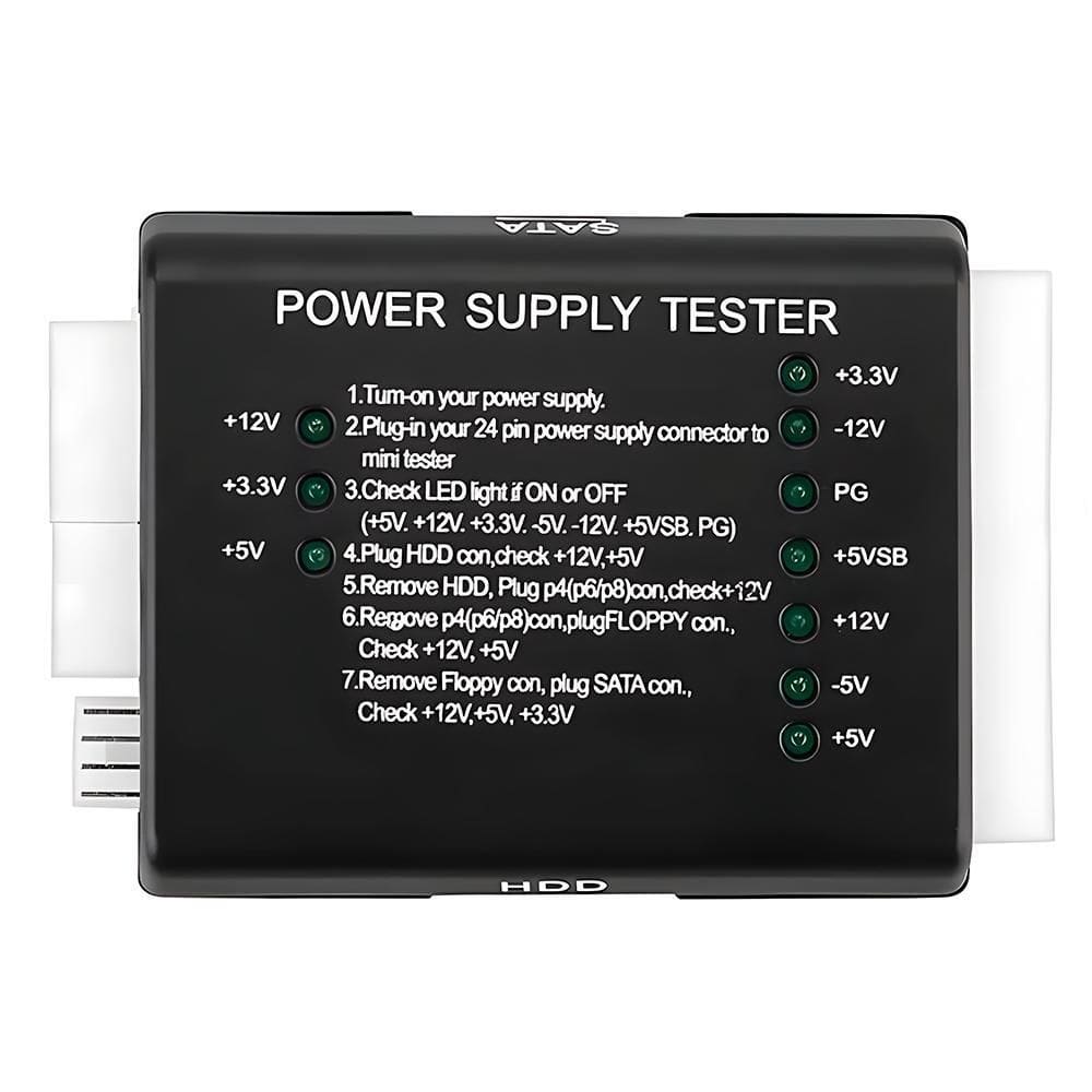 Testador De Fonte Atx 20/24 Pinos, Indicadores Led