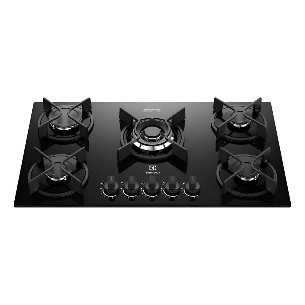 Cooktop 5 Bocas Gas Bivolt Vidro Series 75x45cm - Electrolux