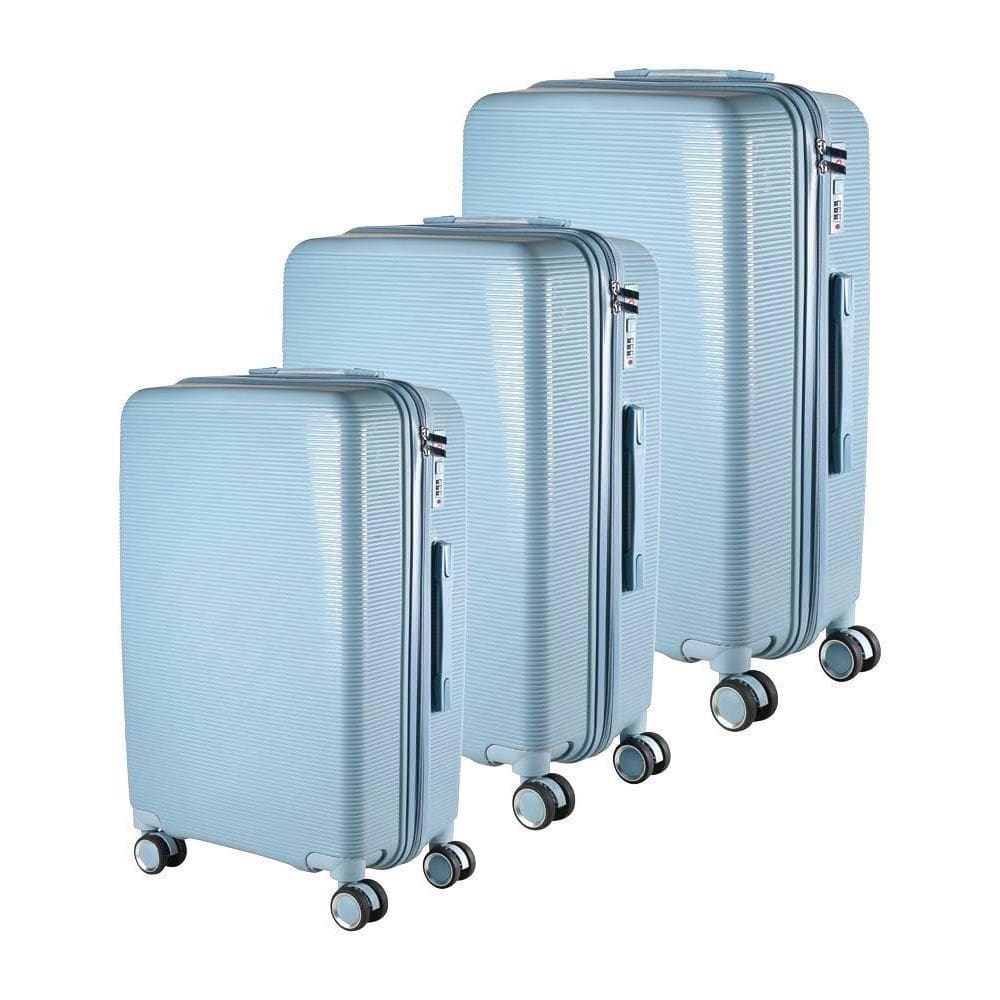 Cj Mala 35Kg +23Kg +10Kg Polipropileno Inquebrável Azul Bebê