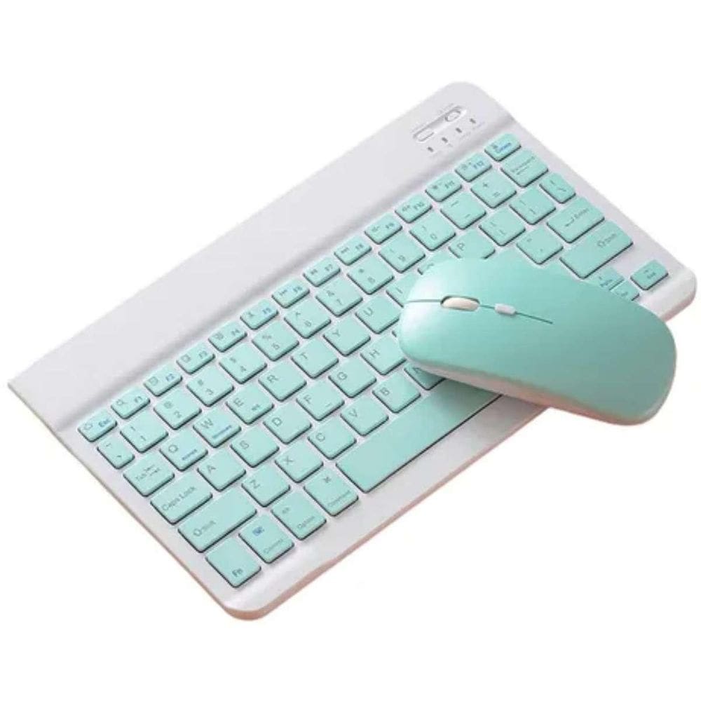 Teclado E Mouse Bluetooth Portátil Para Notebook Home Office