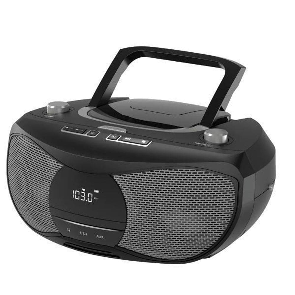 Radio Toca Cd Bluetooth Fm Usb Pilha/Energia 220 Volts Preto