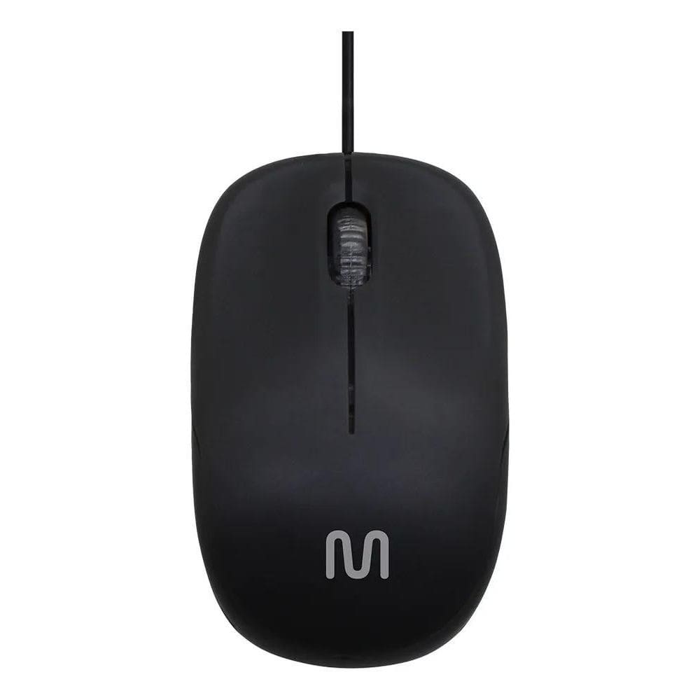 2X Mouse Multilaser Box Óptico Fio Plug&Play Usb Preto Mo255