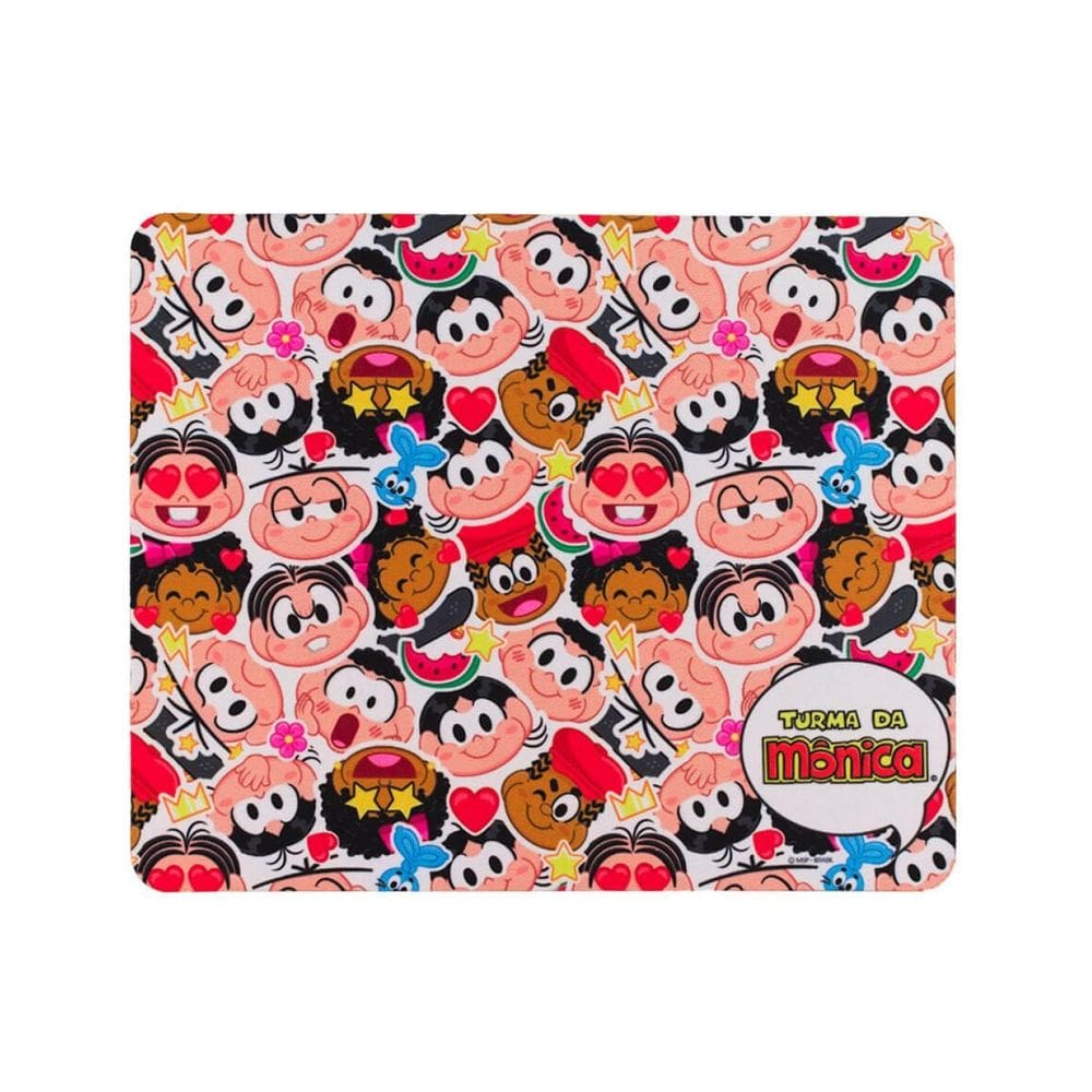 Mousepad Expressões Personagens 18X21.5Cm - Turma Da Mônica