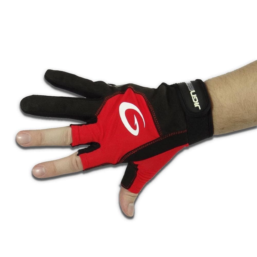 Luvas Especiais Para Pesca Jignesis Gl-301S Vermelha