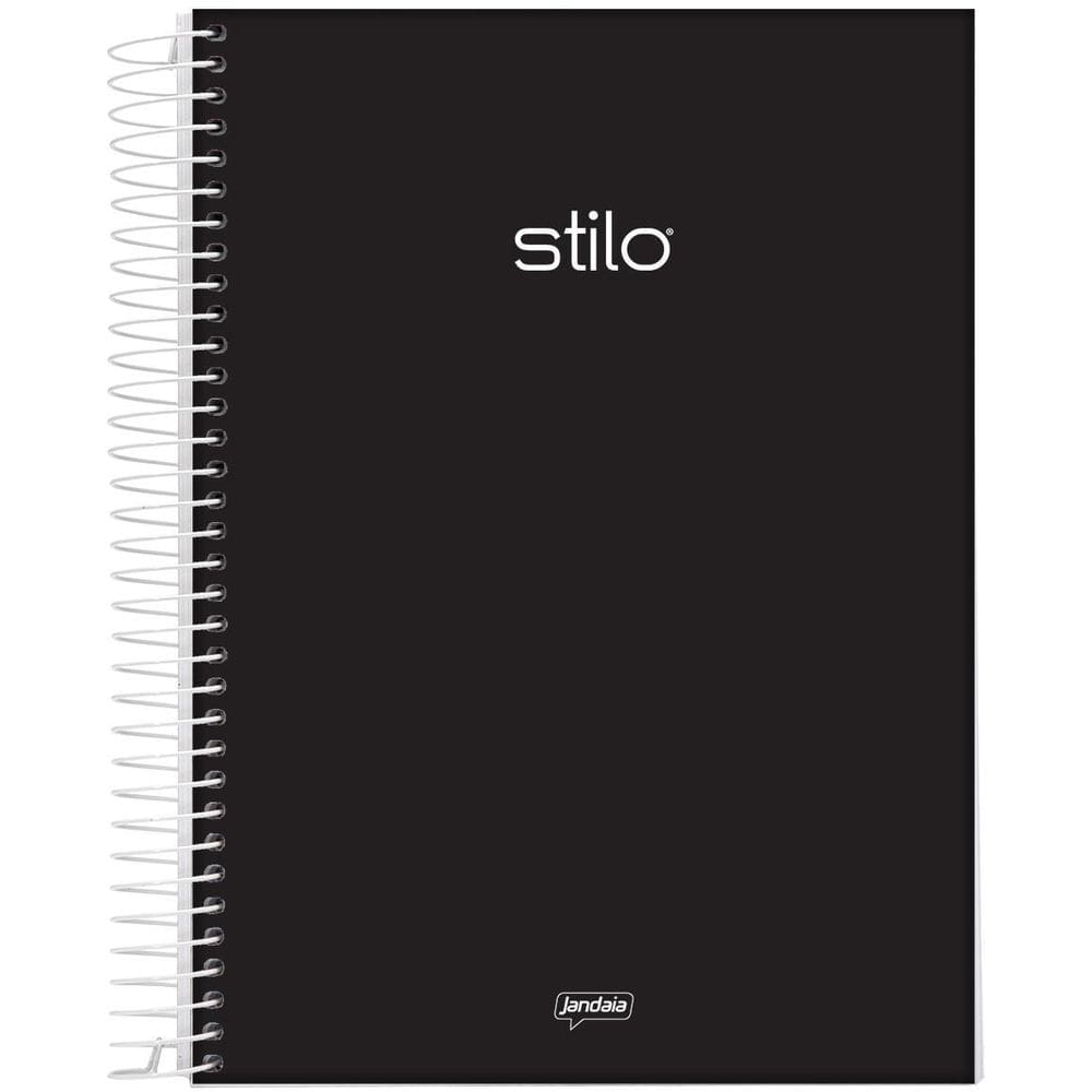 Caderno Espiral Universitario 80Fls Stilo - Preto