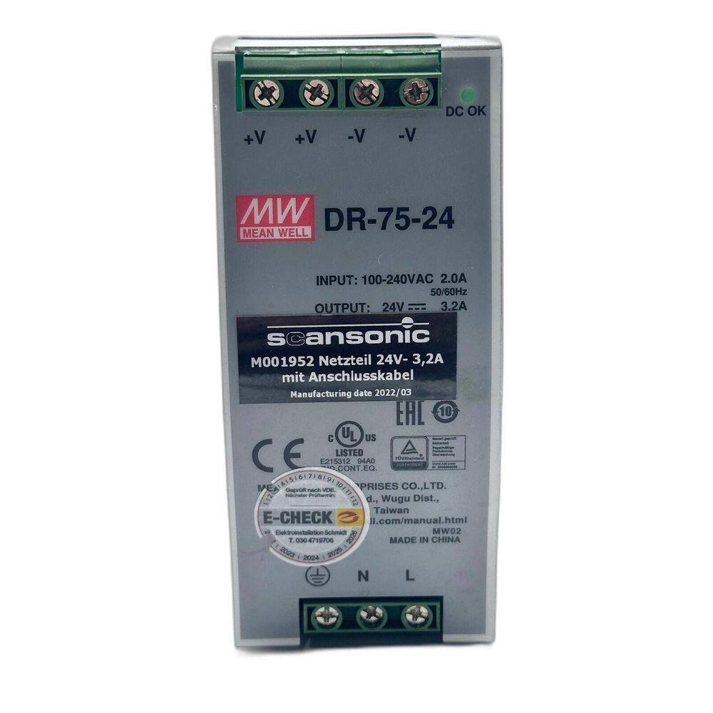 Fonte De Alimentação Mean Well Dr-75-24