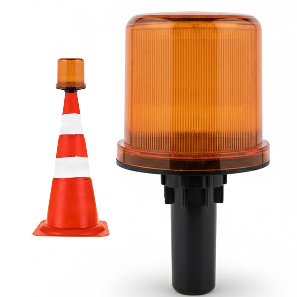 Sinalizador Solar Viario Cone Obra Transito Sinalizaçao Rodovia Transito Sinalizaçao Obra Emergencia Acidente Segurança