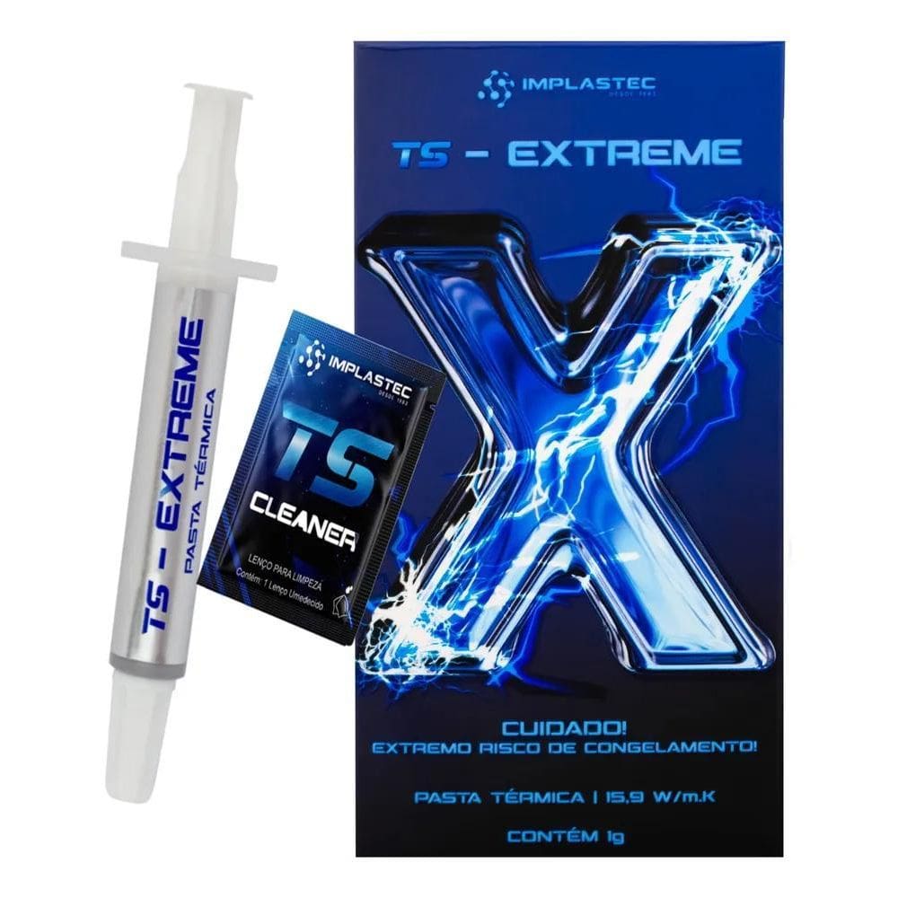 2X Pasta Térmica Implastec Ts Extreme 15.9W/Mk 1G High End