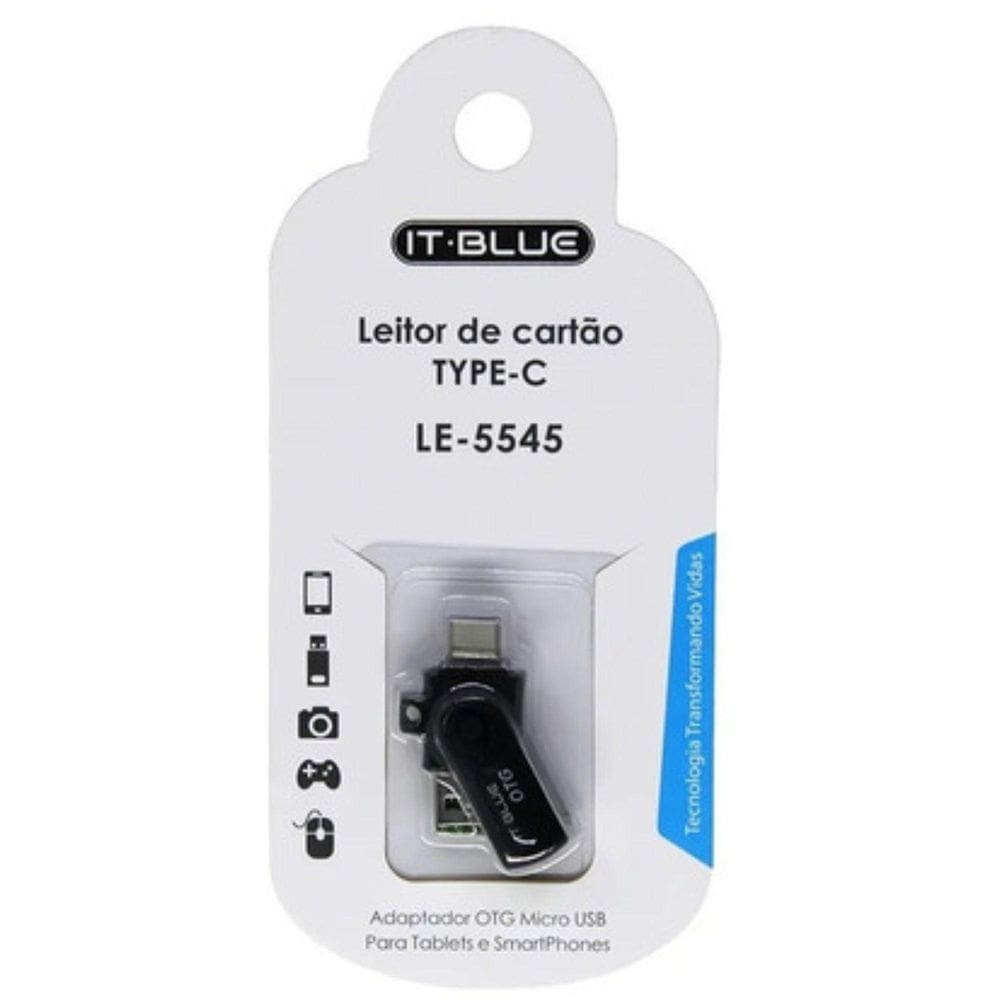 Leitor De Cartão It Blue Tipo C - Le-5545
