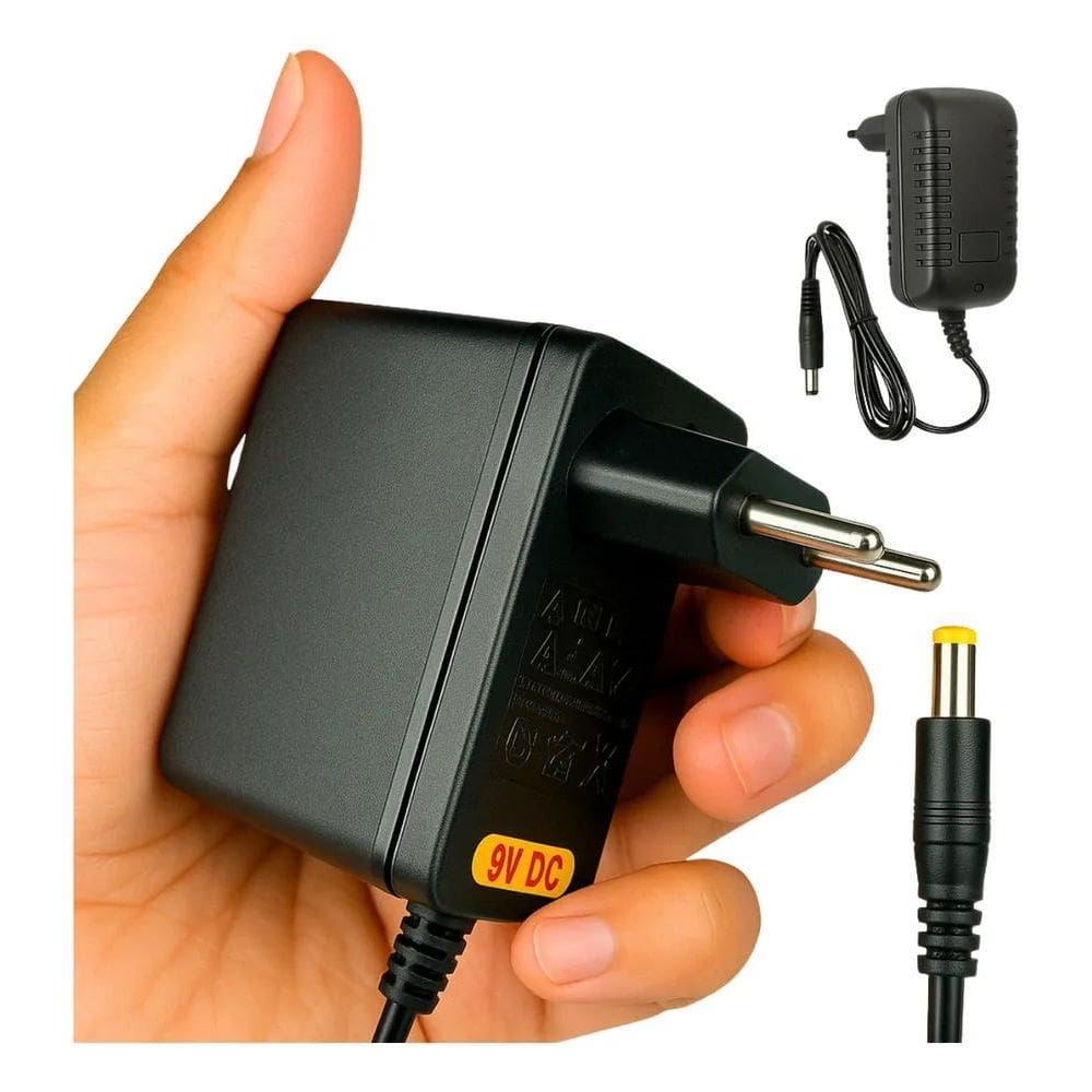 2X Fonte Carregador 9V Caixa Amplificada Gca-201 Gradiente E