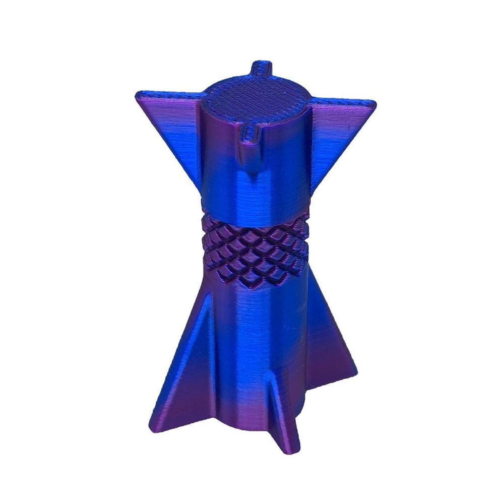 Suporte Gpu Placa De Vídeo Cor Bicolor Lilás E Azul 3D