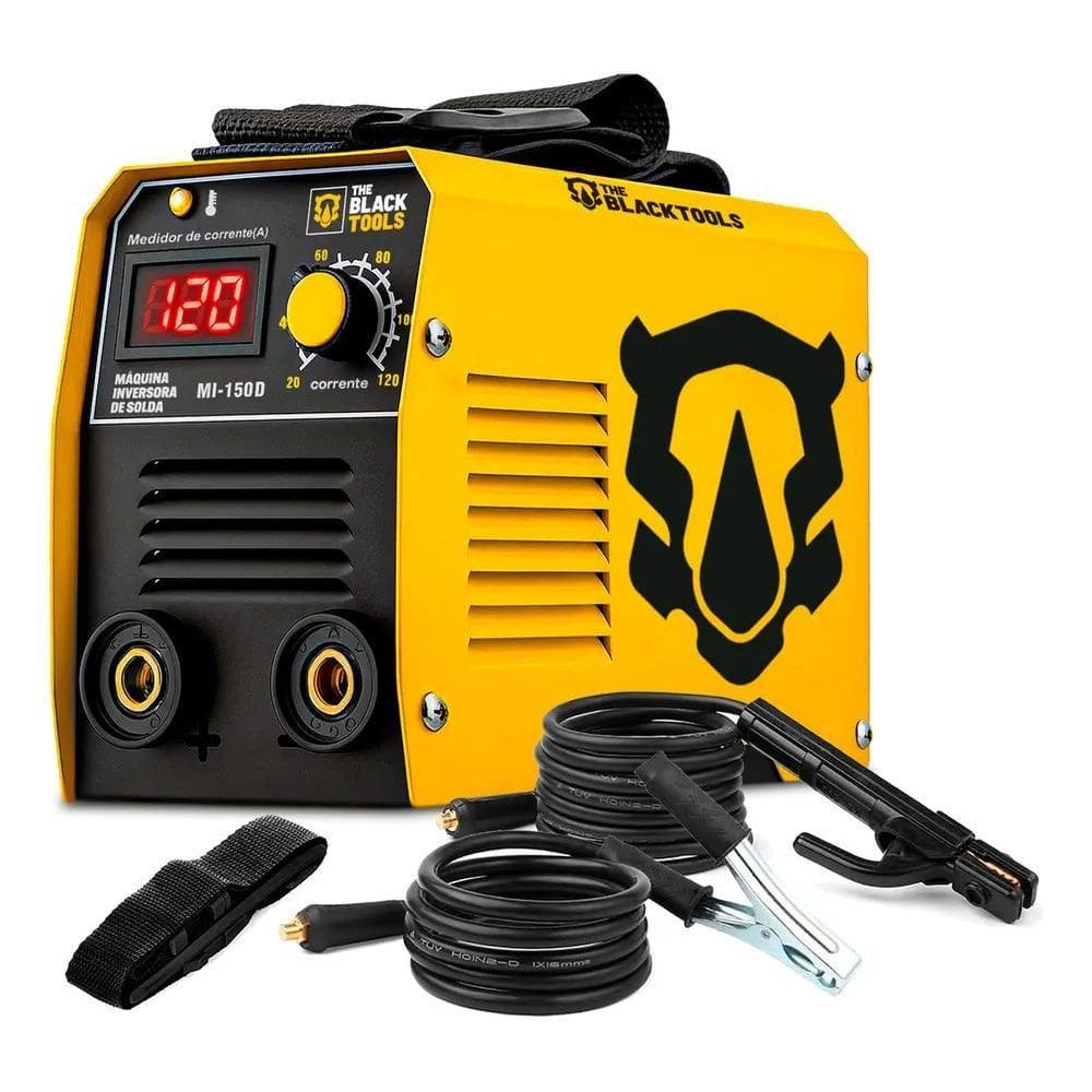 Máquina Solda Inversora Mma 120A Portátil Mi150D The Black T