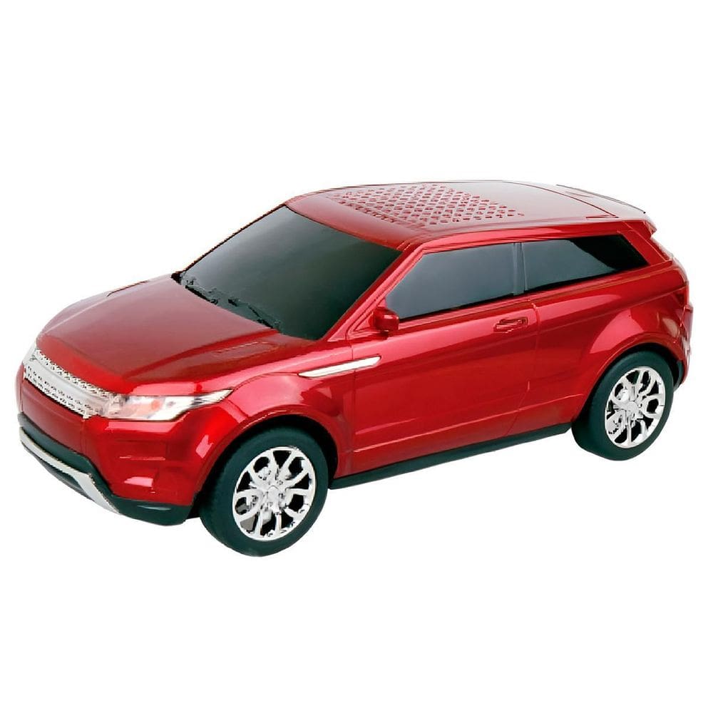 Caixa De Som Portátil Bluetooth Suv Vermelha Com Leds