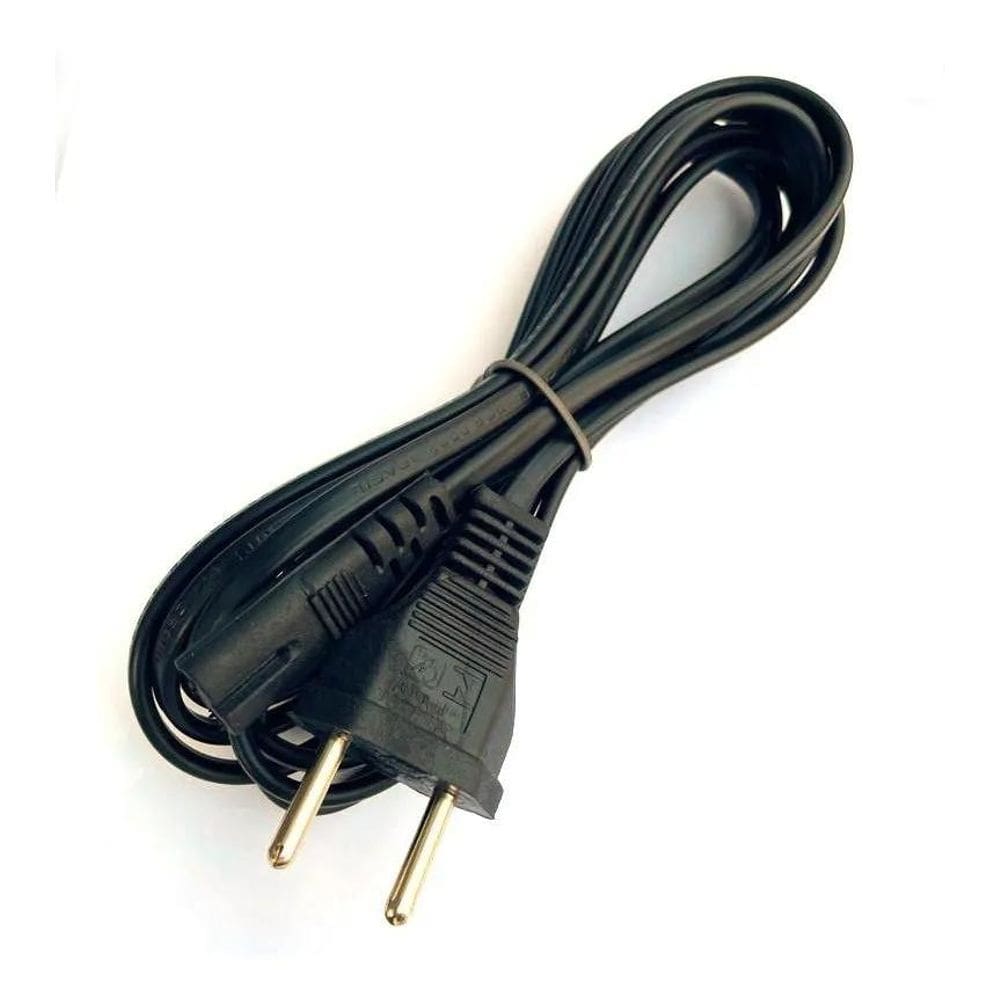 2X Cabo De Força 3 Metros Bipolar Tv Monitor Radio Ps3 Ps4