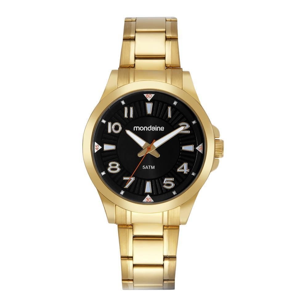Relogio Mondaine Masculino Ref: 83512Gpmvde1 Casual Dourado