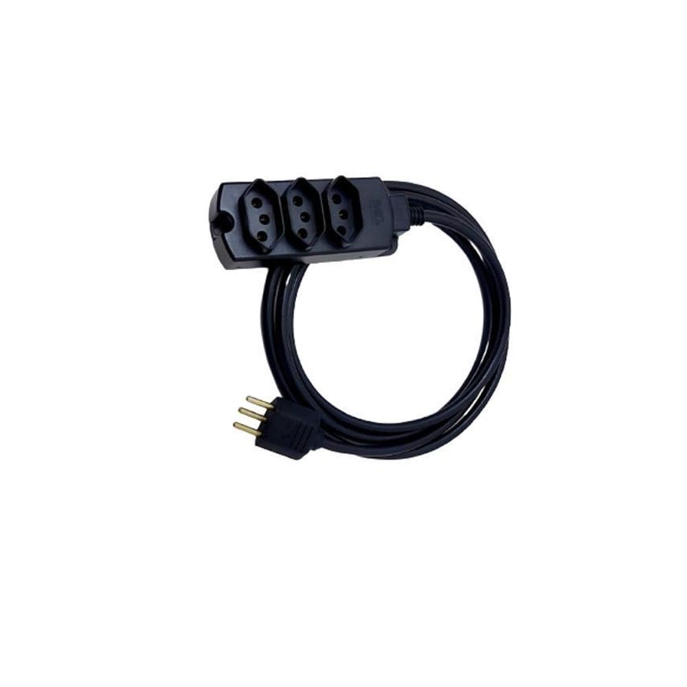 Extensão Elétrica Reforçada 3 Tomada 20 M 10A/20A Pp 2X2,5Mm