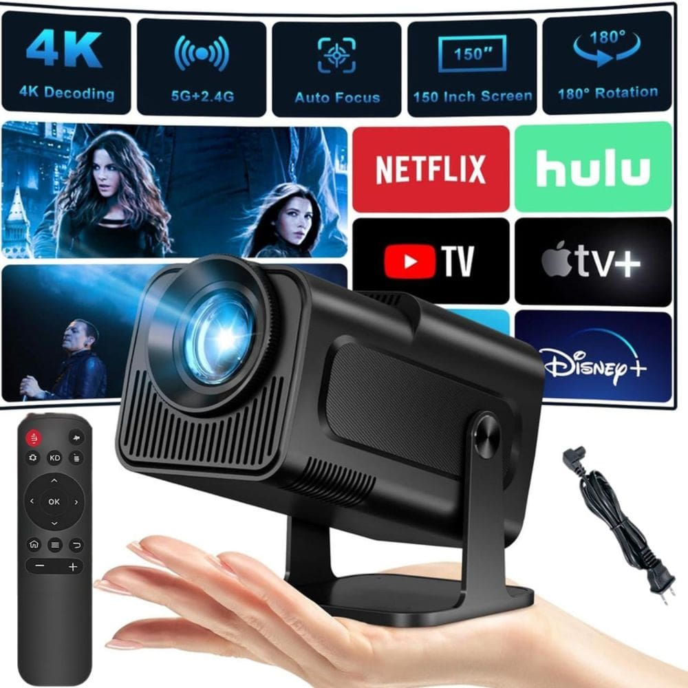 Projetor Hy320 4K Android 11 Smart Tv Wifi 6