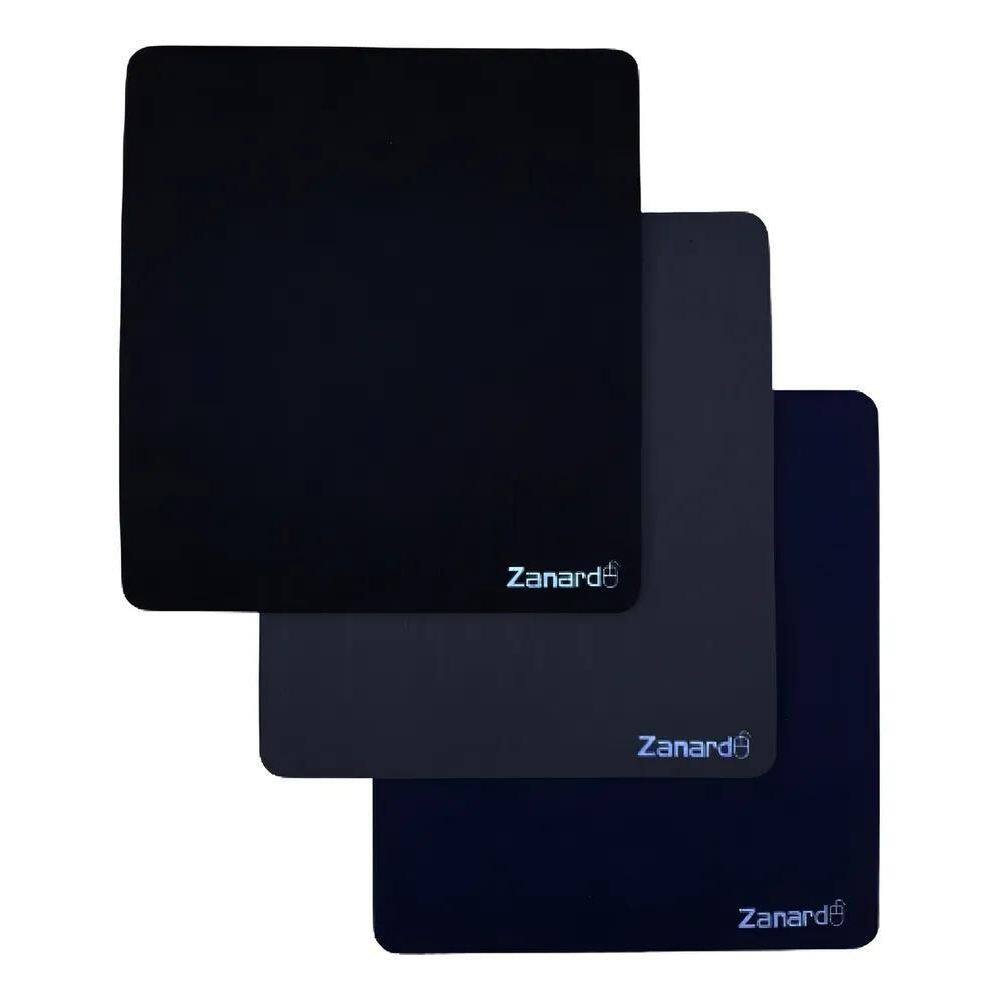 2X Mouse Pad 19X21Cm - Parte Inferior Emborrachada Cor Preto