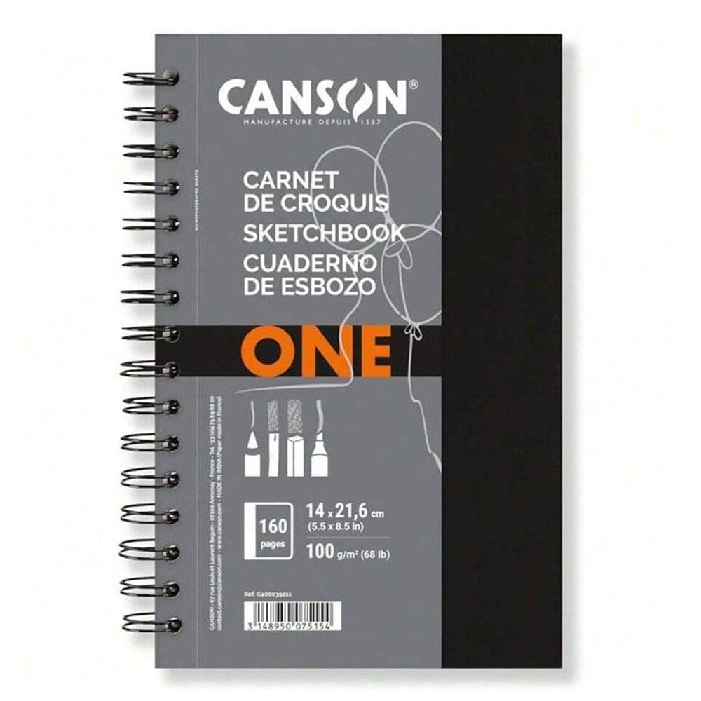 Caderno Sketchbook Espiral One 80 Folhas - Canson