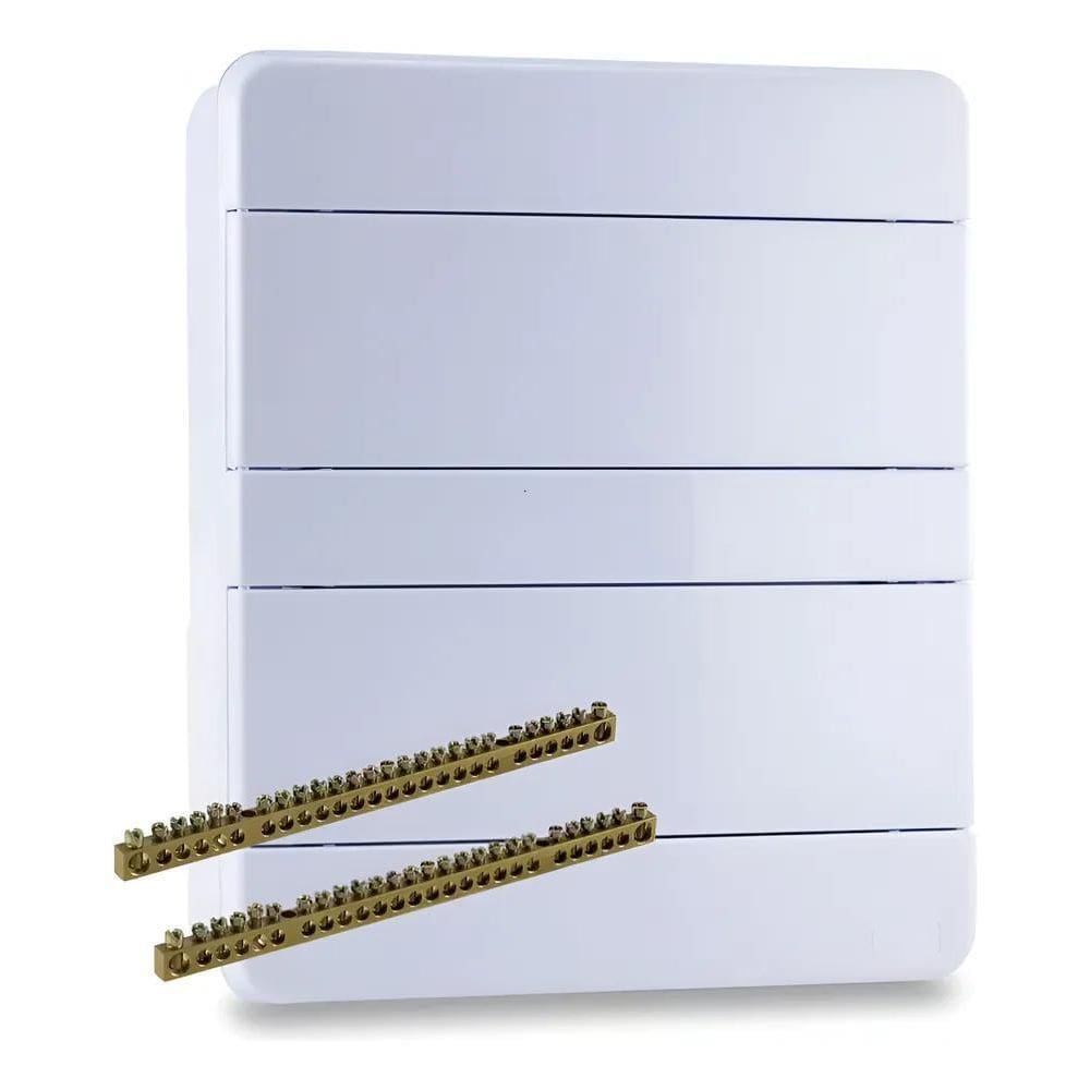 Quadro Elétrico 16 Disjuntores Embutir Din Forceline Segur