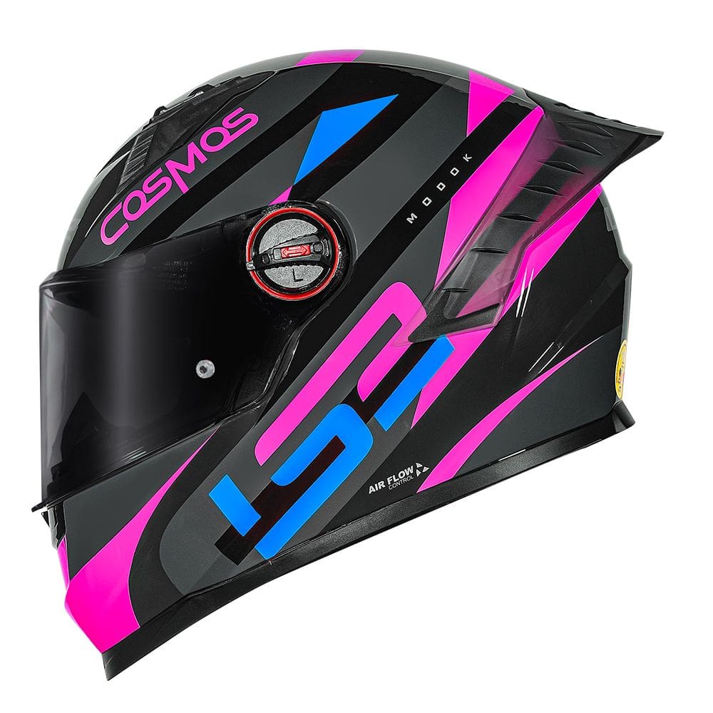 Capacete LS2 FF358 Pro Modok Preto e Rosa