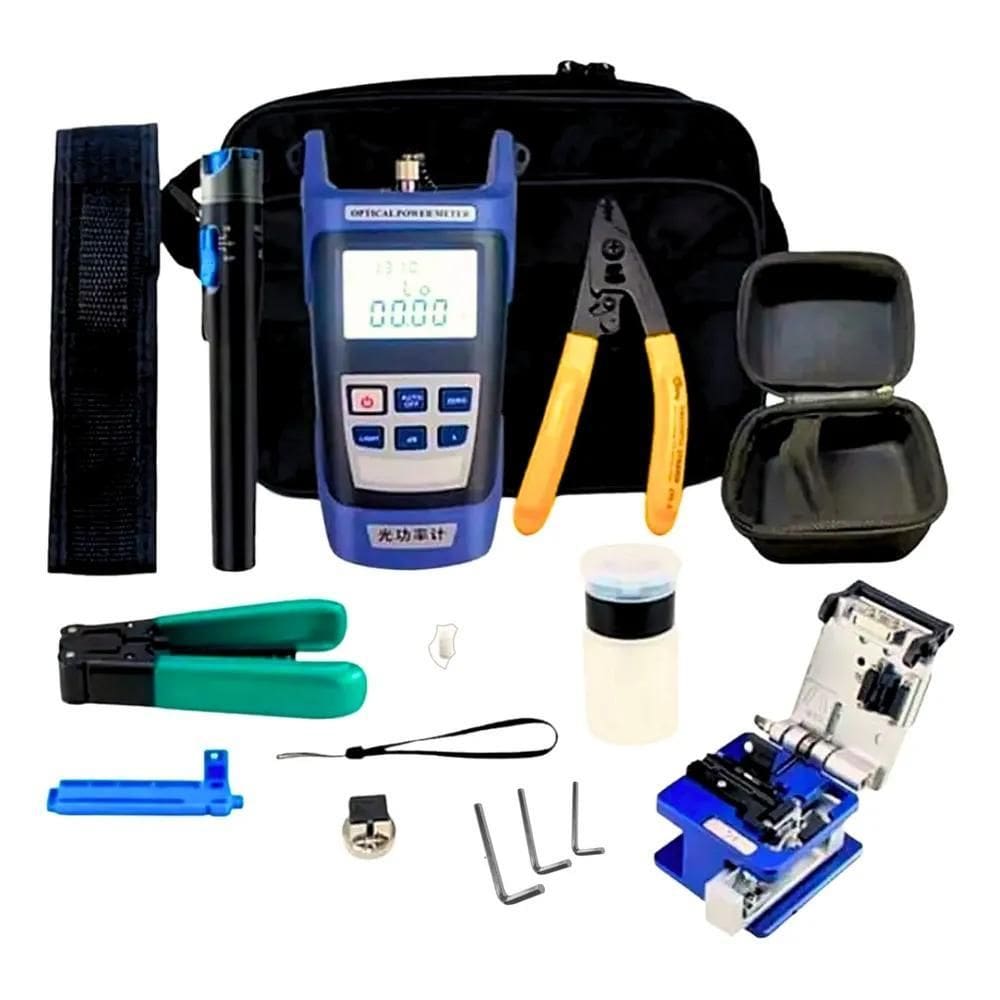 2X Kit Fibra Óptica Caneta 10Km Clivador Fc6S Power Meter Ft