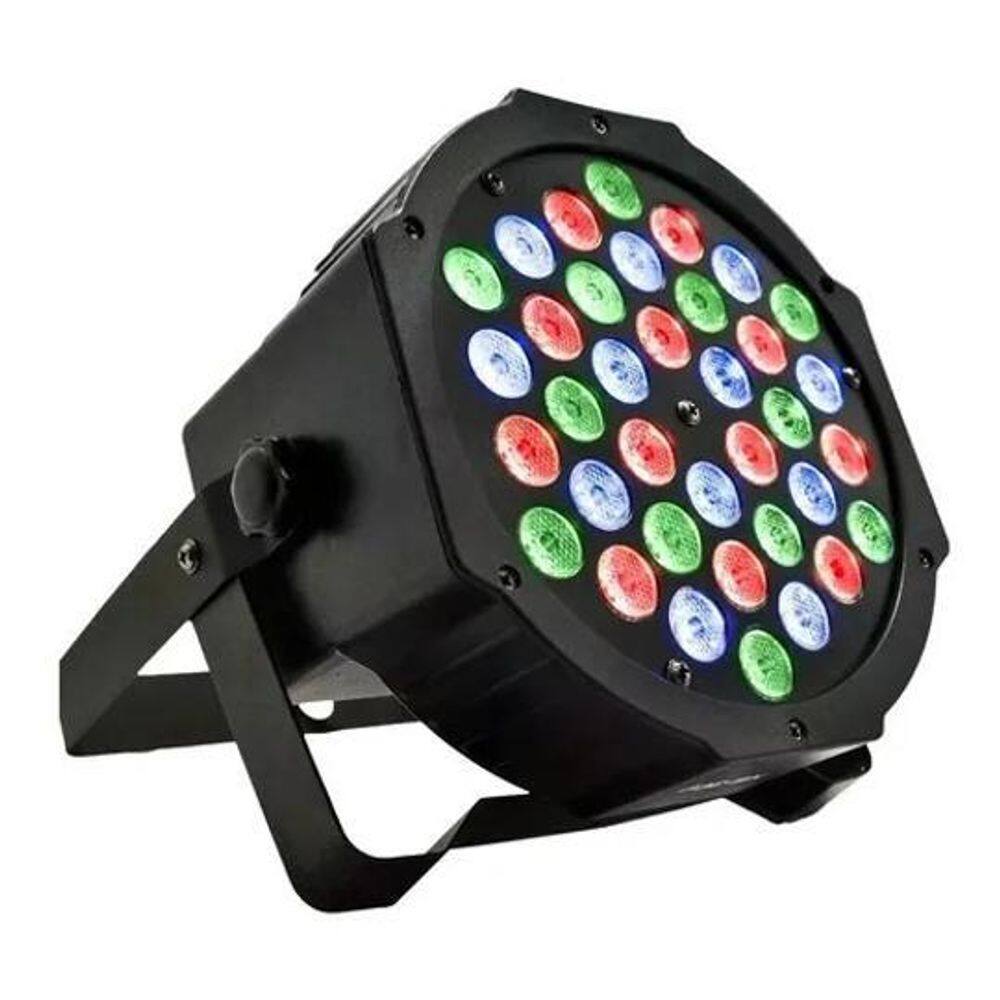Canhão Refletor Led Strobo 36 Leds 3W Rgb Dmx