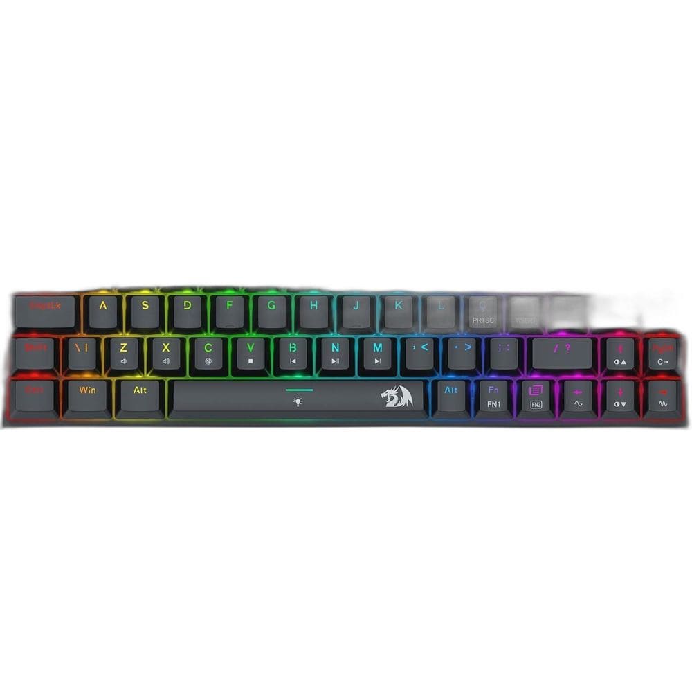 Teclado Gamer Redragon Ryze Pro Rgb - Preto - Switch Marrom