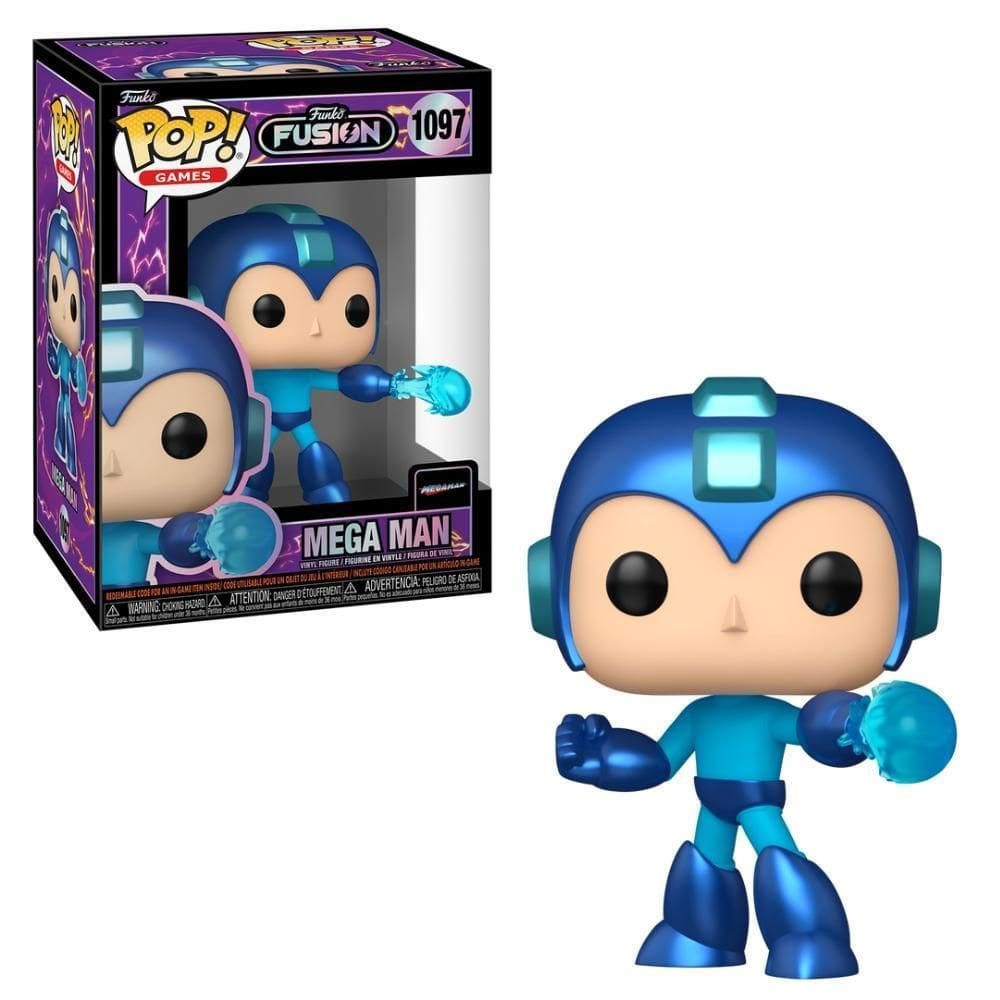 Boneco Funko Pop Funko Fusion - Mega Man Com Chase