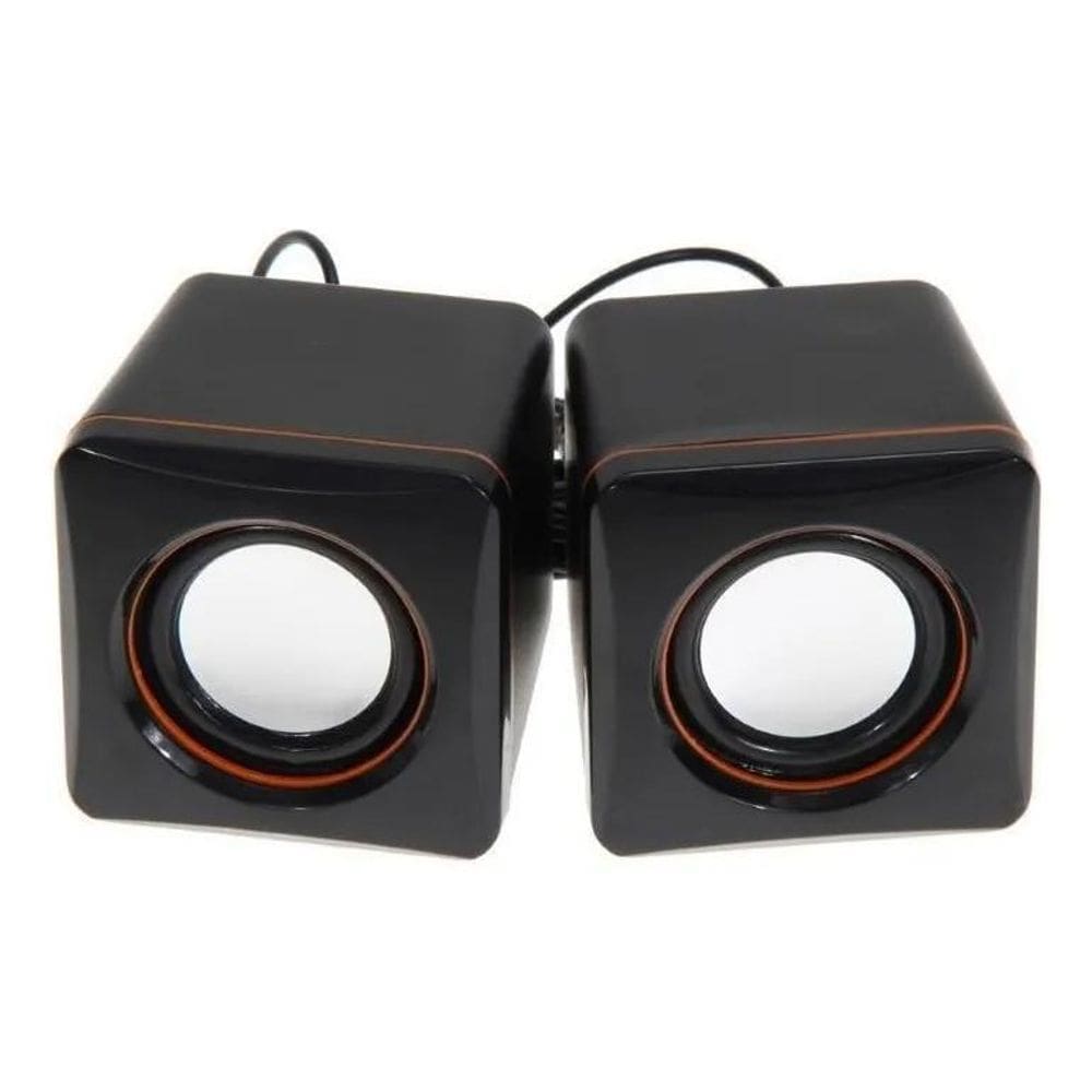 2X Caixa Caixinha De Som Para Computador Notebook Pc 6W Usb
