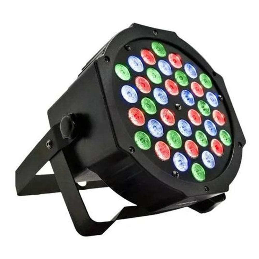 Canhão Refletor Led Strobo 36 Leds 3W Rgb Dmx