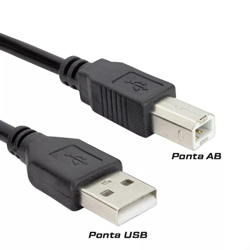 2X Cabo Usb Impressora 10 Metros Tipo A Macho Para B Macho L