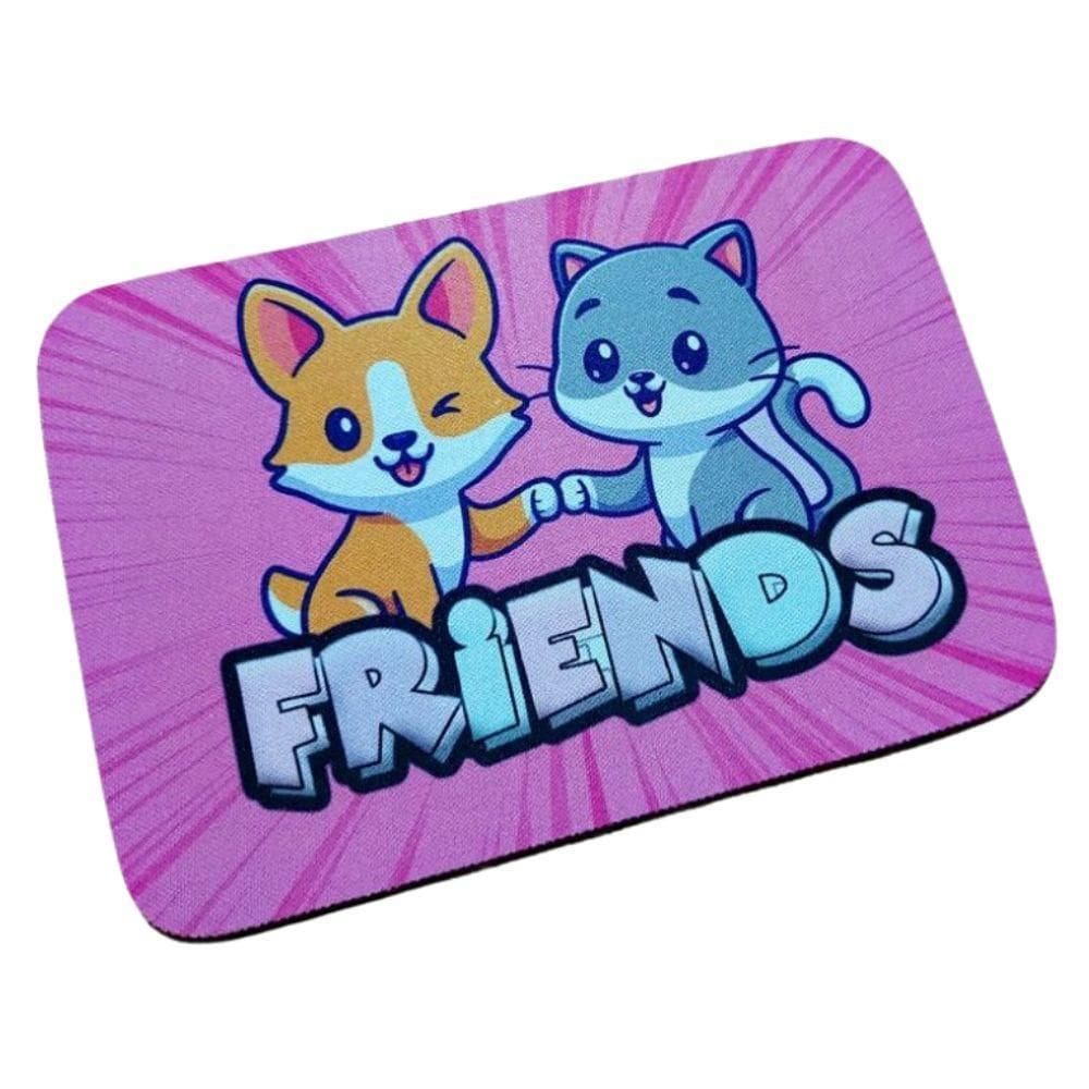 Mousepad Gato Friends Antiderrapante Em Tecido