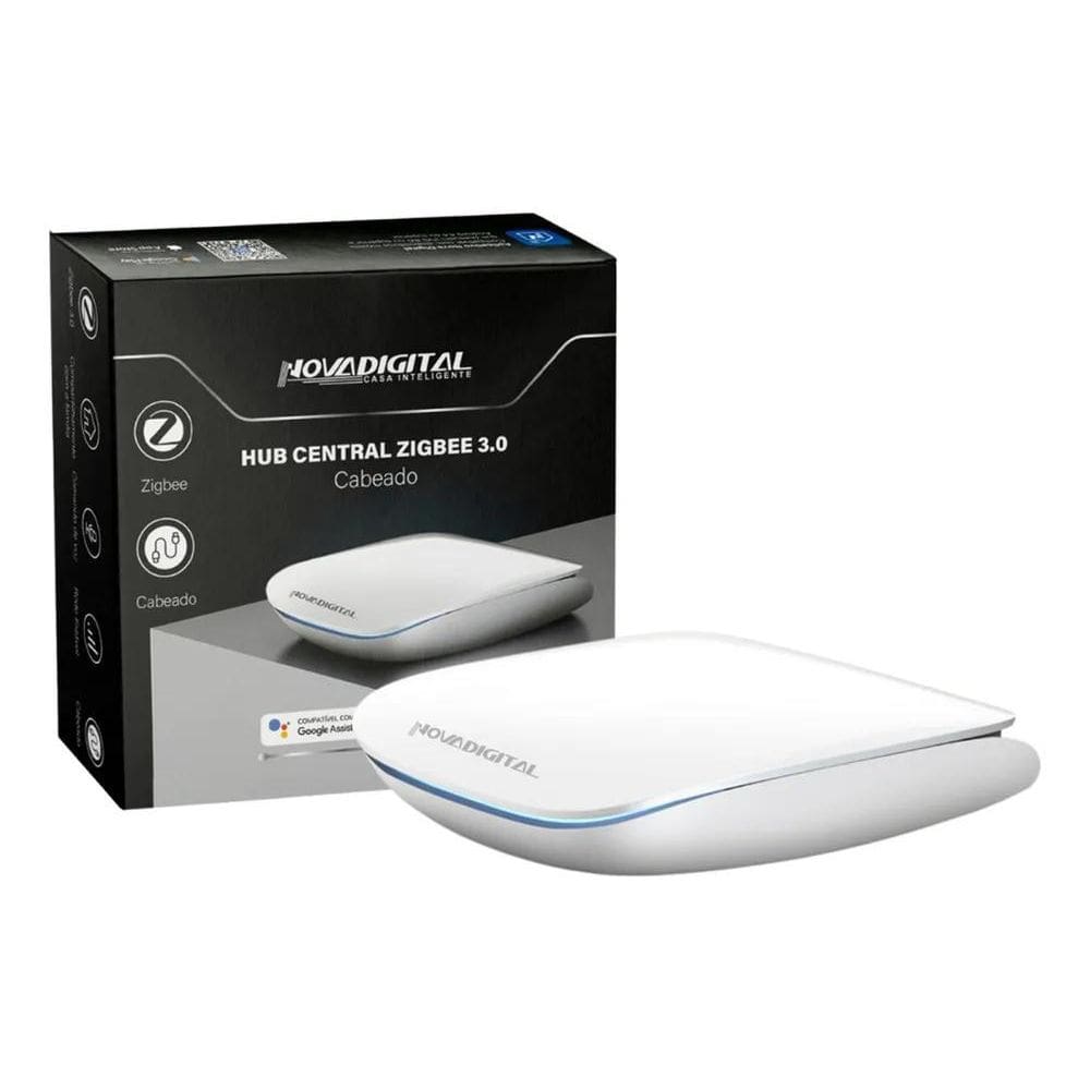 2X Hub Zigbee Cabeado Central Inteligente Novadigital Cabo R