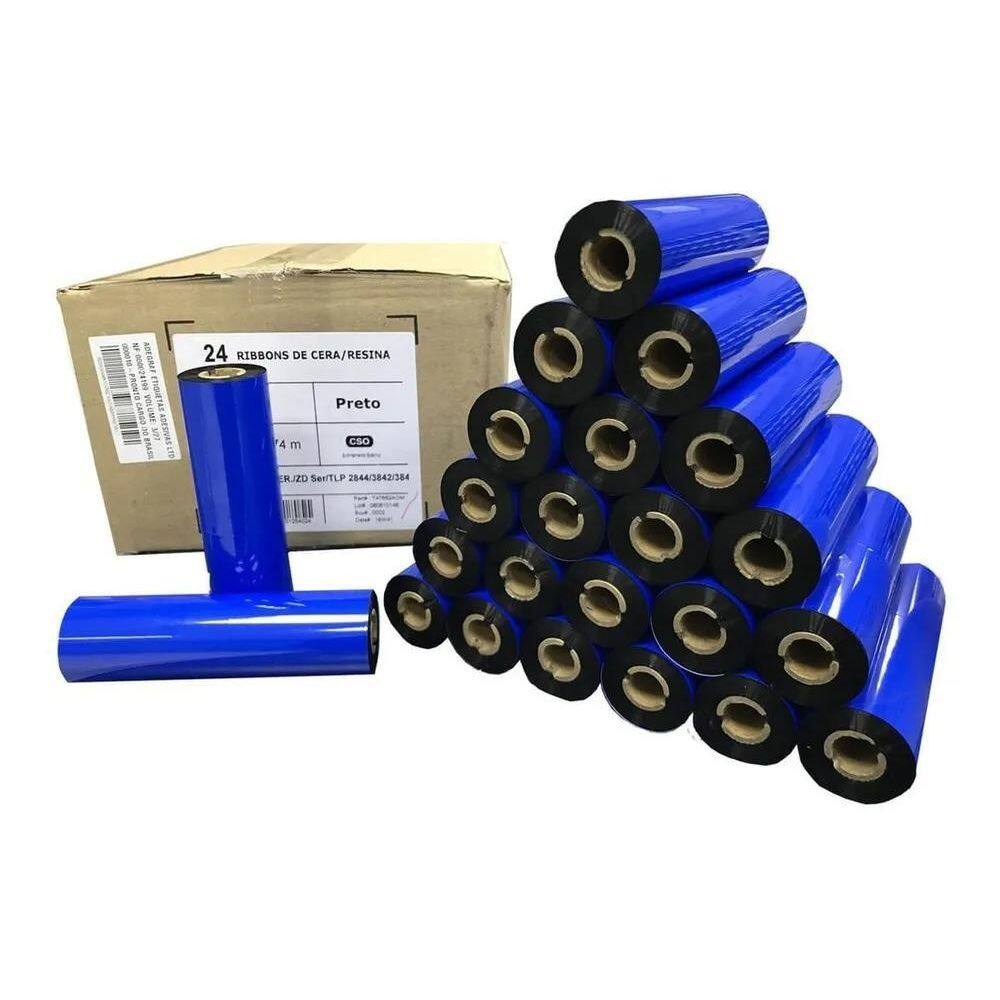 2X Cx 24 Un Ribbon Misto 110X74 Impressora Zebra Argox Elgin