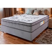 Cama Box King Colchão OrtoMove + Box Desmontável 193x203x65 One Face Espuma D45 Cinza