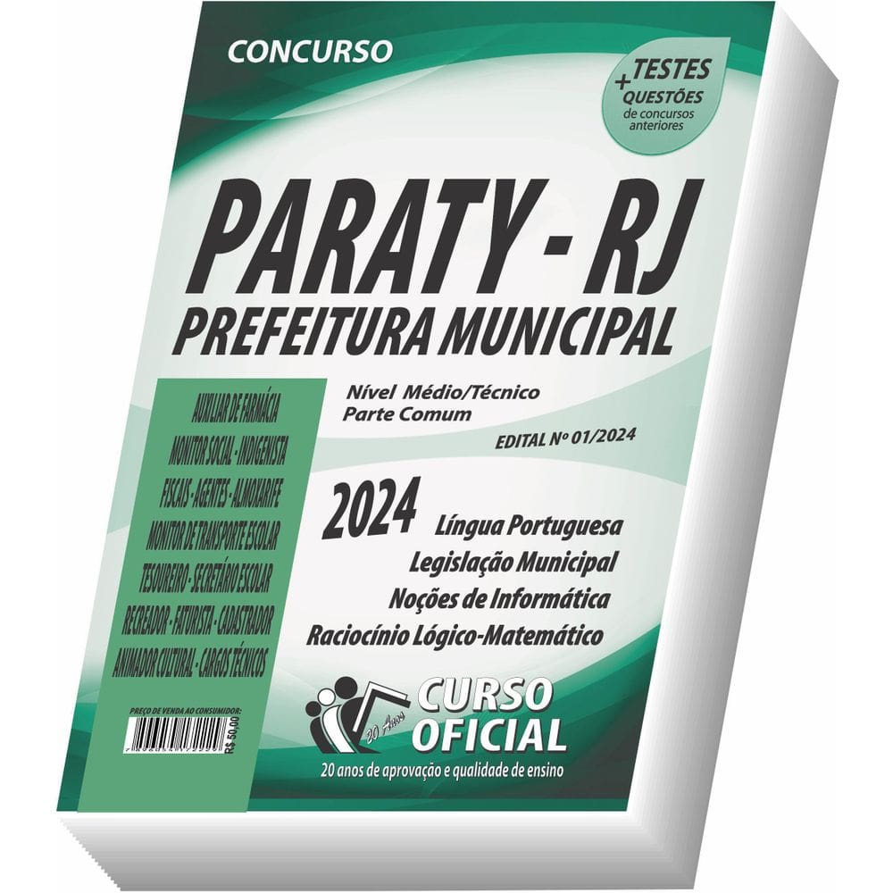 Apostila Paraty - Rj - Nível Médio E Técnico - Parte Comum