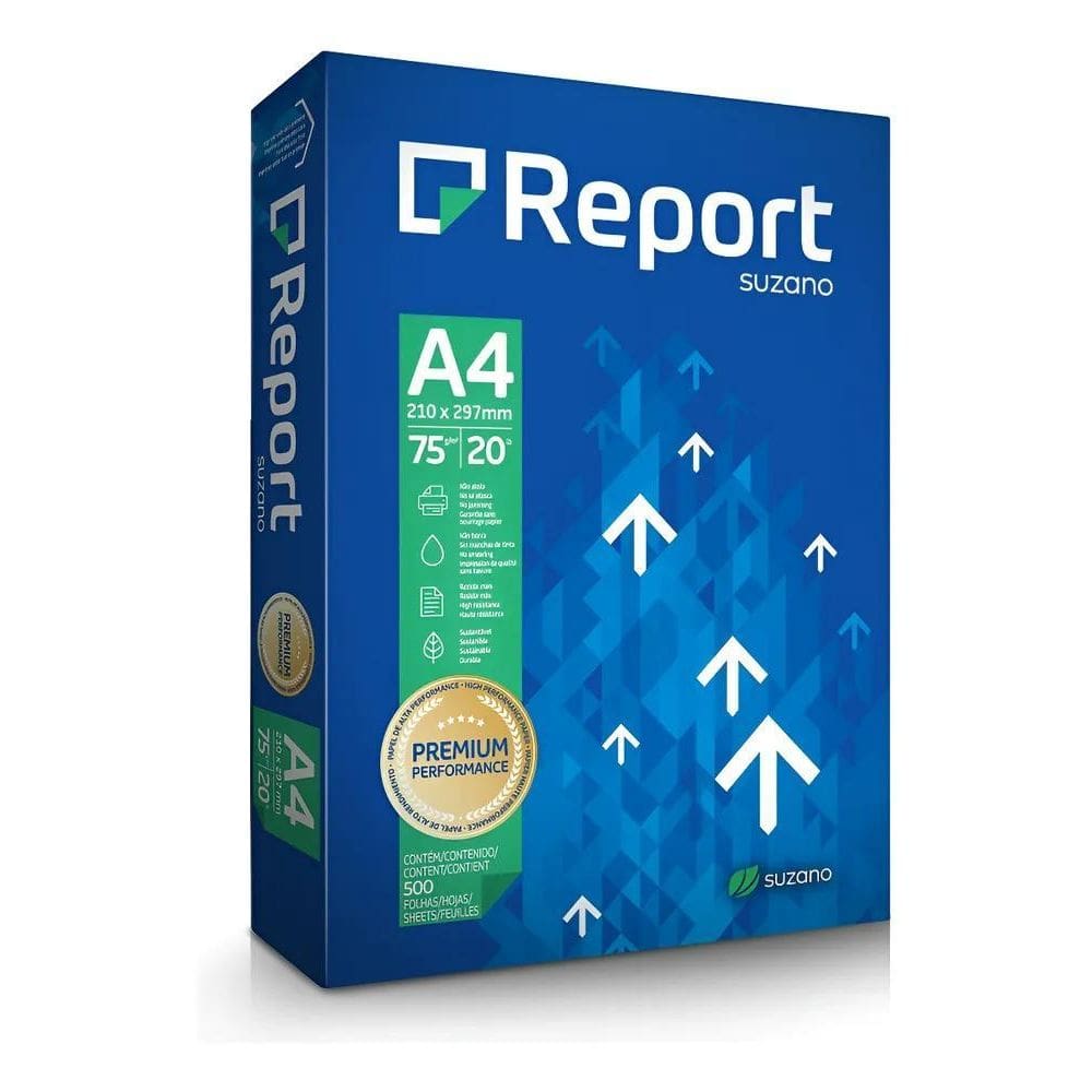 Papel A4 Branco 75G Premium: Resma 500 Folhas Incríveis