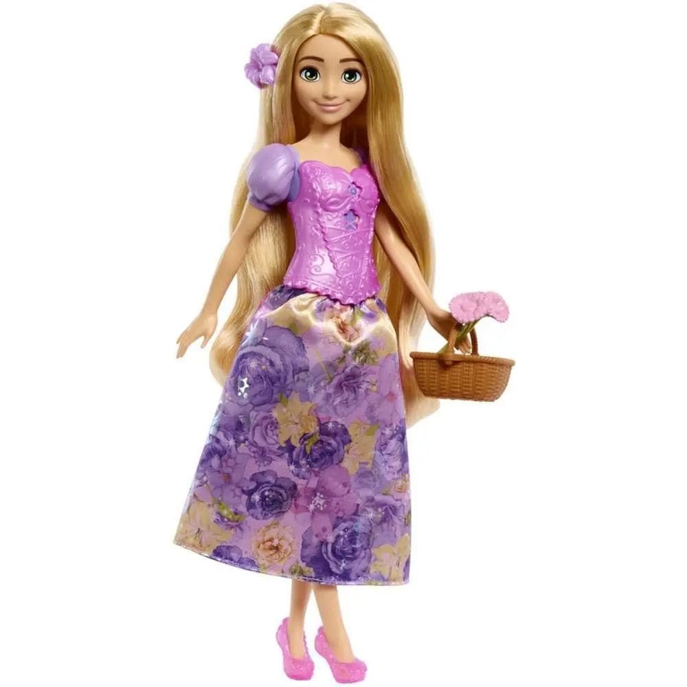 Boneca Rapunzel Princesa Spin E Reveal Mattel - HTV86