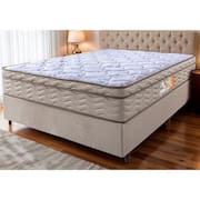 Cama Box King Colchão OrtoMove + Box Desmontável 193x203x65 One Face Espuma D33 Dourado