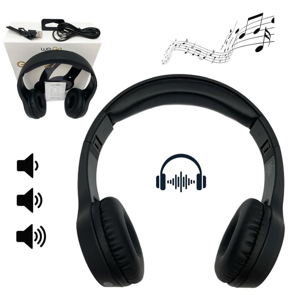 Fone De Ouvido Bluetooth Dobrável Sem Fio Recarregável Gtp27