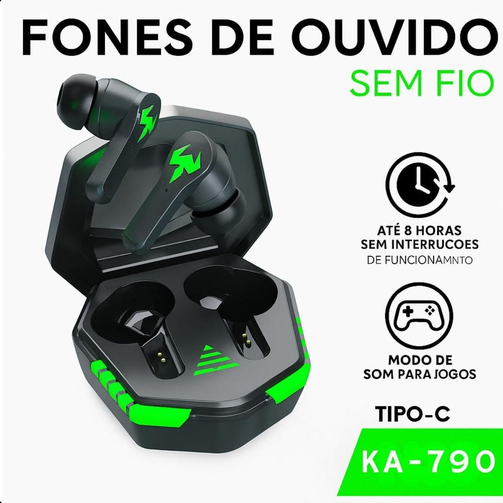 Fone Tws Gamer Com Som De Alta Definição E Conforto Impecável