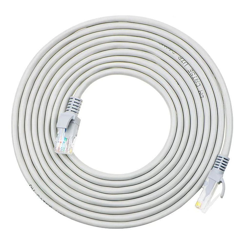 2X Cabo De Rede 10 Metros Lan Internet Crimpado Rj45 Cat6E